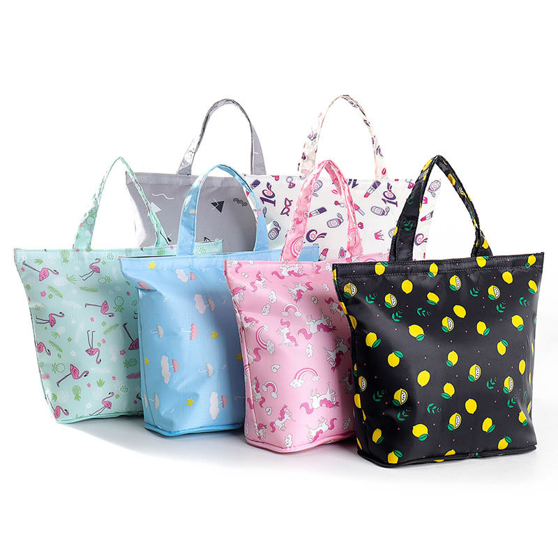 Nova sklopiva prijenosna torba za ručak velikog kapaciteta, zadebljana izolacijska torba od aluminijske folije, vodootporna kutija za ručak otporna na ulje, torbe za piknik