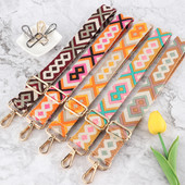 Állítható táskapánt Női pénztárca pántok Crossbody Messenger válltáska tartozékokhoz Állítható hímzett övek pántok