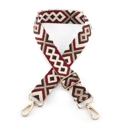 Állítható táskapánt Női pénztárca pántok Crossbody Messenger válltáska tartozékokhoz Állítható hímzett övek pántok