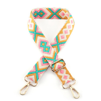 Állítható táskapánt Női pénztárca pántok Crossbody Messenger válltáska tartozékokhoz Állítható hímzett övek pántok