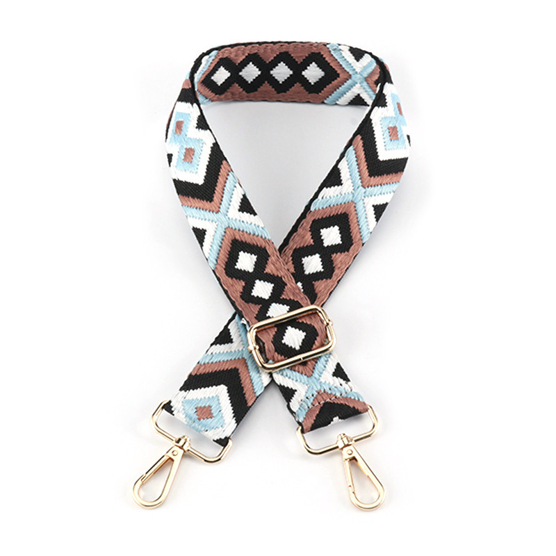 Állítható táskapánt Női pénztárca pántok Crossbody Messenger válltáska tartozékokhoz Állítható hímzett övek pántok