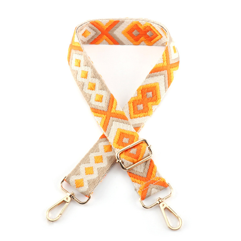 Állítható táskapánt Női pénztárca pántok Crossbody Messenger válltáska tartozékokhoz Állítható hímzett övek pántok