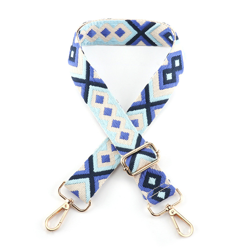 Állítható táskapánt Női pénztárca pántok Crossbody Messenger válltáska tartozékokhoz Állítható hímzett övek pántok