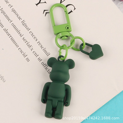 Moodne uus vaigukaru võtmehoidja kott amuleti hoidja Loov 3D multikas võtmehoidja armsa värviga õõnsa karu paari kotiga kaunistusega võtmehoidja