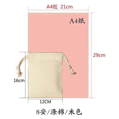 Nove lanene vrećice s uzicom za višekratnu upotrebu Vrećice od tkanine za pohranu Različito Voće Povrće Kuhinjski proizvodi Poklon torba s uzicom Džepovi