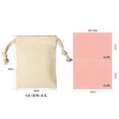 Nove lanene vrećice s uzicom za višekratnu upotrebu Vrećice od tkanine za pohranu Različito Voće Povrće Kuhinjski proizvodi Poklon torba s uzicom Džepovi