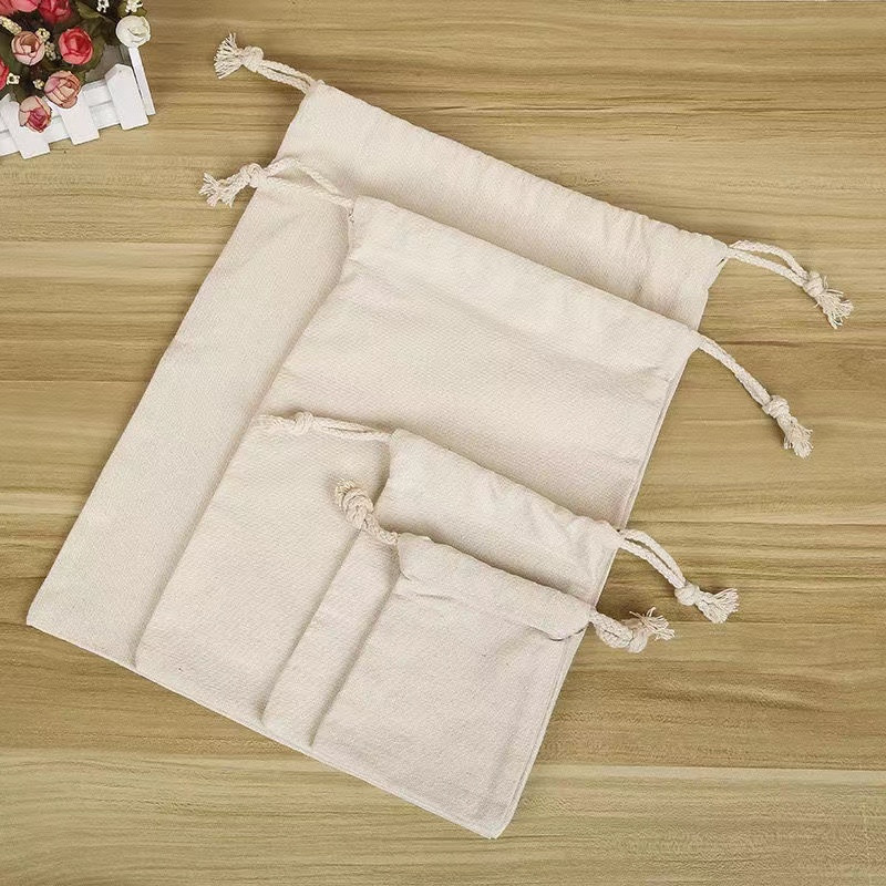 Nove lanene vrećice s uzicom za višekratnu upotrebu Vrećice od tkanine za pohranu Različito Voće Povrće Kuhinjski proizvodi Poklon torba s uzicom Džepovi