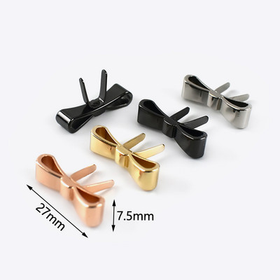 10 ks Deepeel kovové pracky s mašľou, topánky, kabelky, kožené remeselné spony, oblečenie, dekorácie, štítky, DIY batožina, hardvérové doplnky