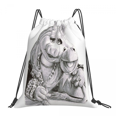 Kermit And Miss Piggy - Torbe s uzicom Ruksaci Torbica Sportske torbe Ruksak Anime ruksak Torba za pohranu