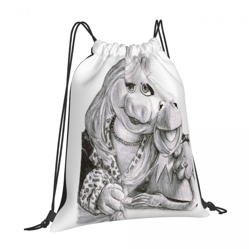 Kermit And Miss Piggy - Torbe s uzicom Ruksaci Torbica Sportske torbe Ruksak Anime ruksak Torba za pohranu