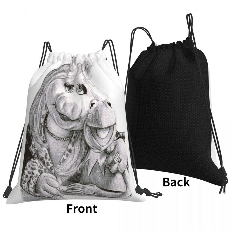 Kermit And Miss Piggy - Torbe s uzicom Ruksaci Torbica Sportske torbe Ruksak Anime ruksak Torba za pohranu