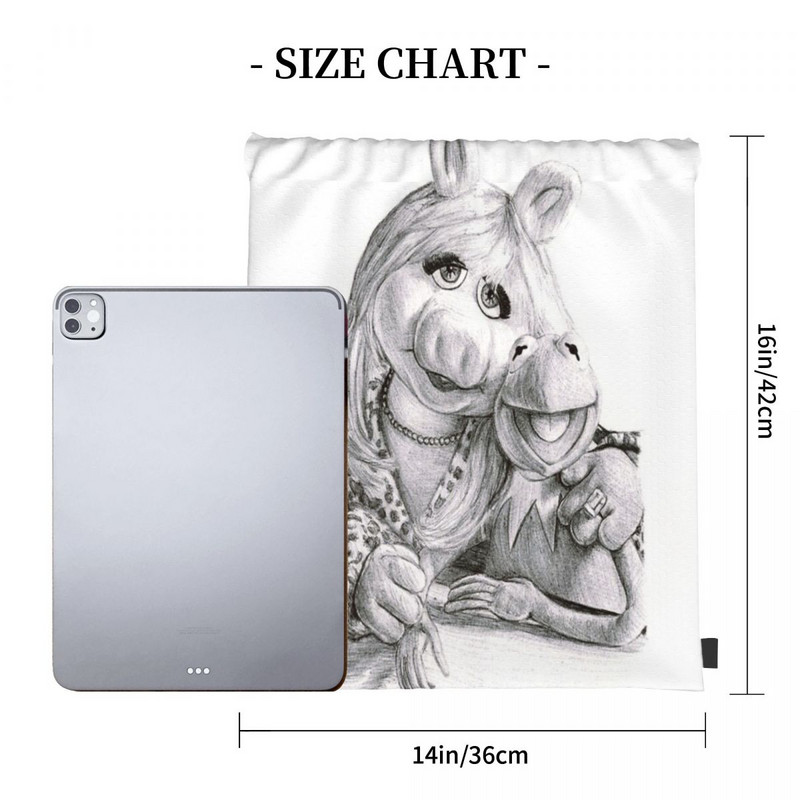 Kermit And Miss Piggy - Torbe s uzicom Ruksaci Torbica Sportske torbe Ruksak Anime ruksak Torba za pohranu