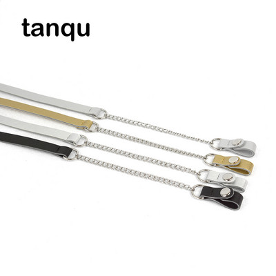 Tanqu O torba Duga kratka siva međuslojna metalna D kopča, kožna PU kopča, kopča, remen za lanac na ramenu za Obag džepnu torbicu