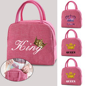 Kraljica Print Pattern Rashladna torba za ručak Prijenosna toplinski izolirana Bento Tote Termalna školska torbica za piknik Poklon za učitelja
