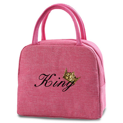 Kraljica Print Pattern Rashladna torba za ručak Prijenosna toplinski izolirana Bento Tote Termalna školska torbica za piknik Poklon za učitelja