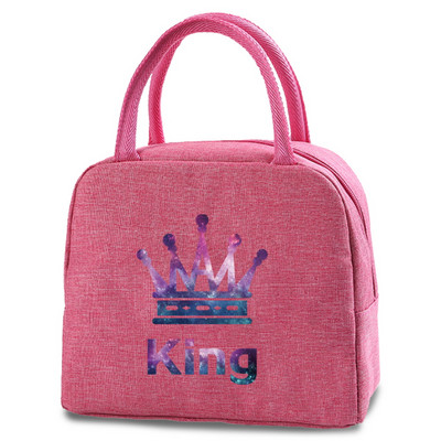 Kraljica Print Pattern Rashladna torba za ručak Prijenosna toplinski izolirana Bento Tote Termalna školska torbica za piknik Poklon za učitelja
