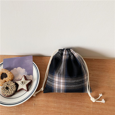Japán pamut szövet húzózsinór tároló tasak csomagolás ajándék táska édesség ékszer szervező karácsonyi táska
