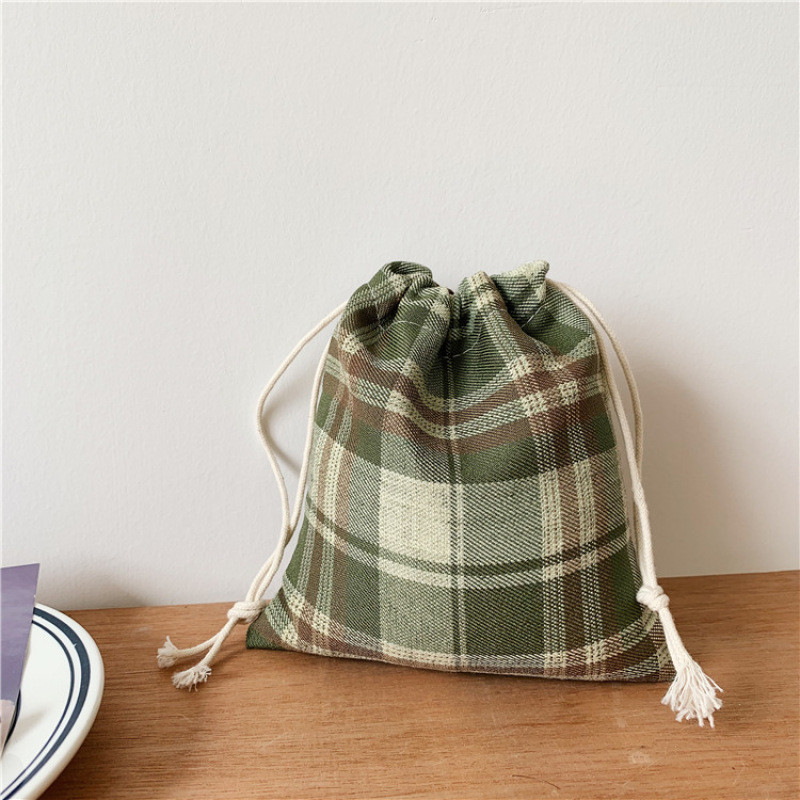 Japán pamut szövet húzózsinór tároló tasak csomagolás ajándék táska édesség ékszer szervező karácsonyi táska