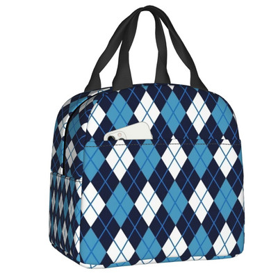 Ljetna torba za ručak s izoliranom stabljikom cvijeta za žene Skandinavska geometrijska rashladna toplinska kutija za ručak za višekratnu upotrebu