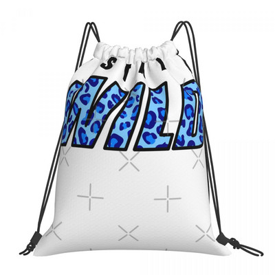 Stay Wild Merch 1 Tašky so sťahovacou šnúrkou Batohy Školská dámska taška Detský batoh Malá látková taška