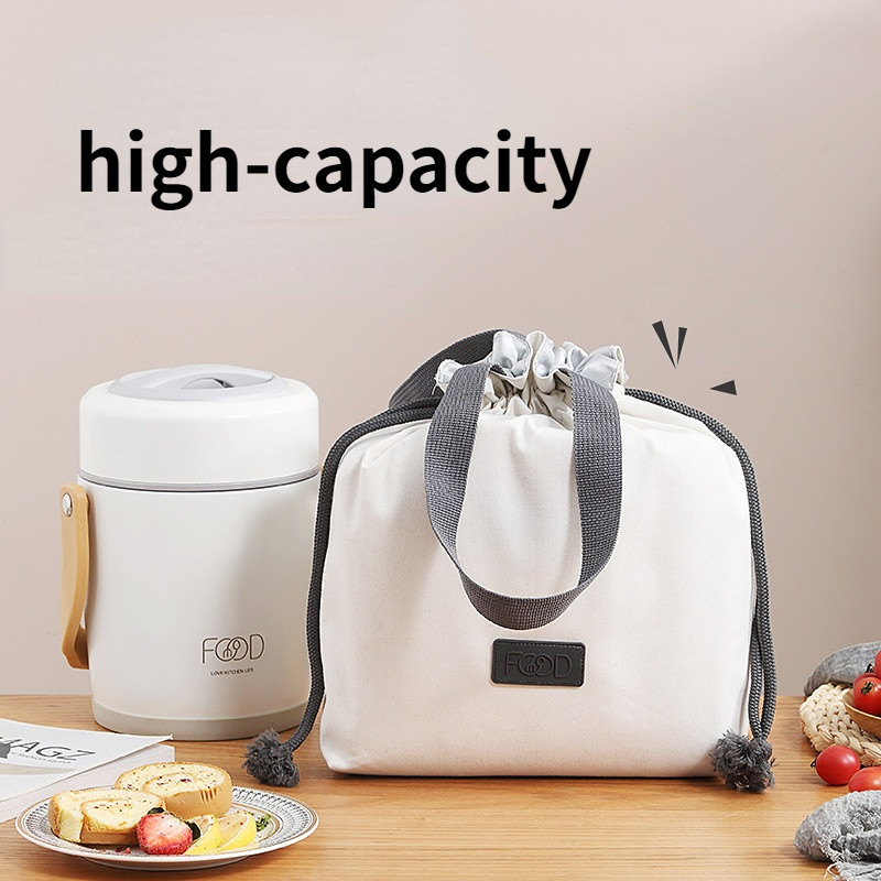 2023 Nova vodootporna torba za ručak Bento kutija Podebljana aluminijska folija Student uredski djelatnik Prijenosna toplinska izolacija Visoki kapacitet