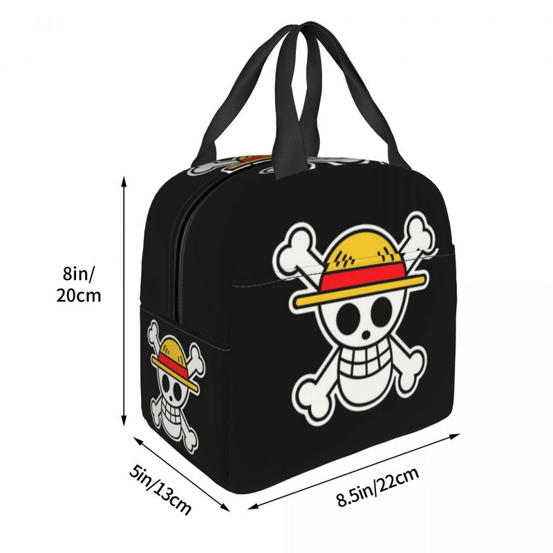 Geantă de prânz personalizată cu logo-ul craniului, pentru femei, cutie de prânz termoizolantă pentru copii, școlari