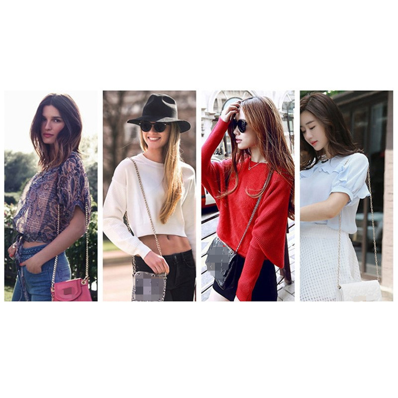 Új divatos kézitáska fém láncok válltáska pánt barkács pénztárca lánc arany ezüst táska fogantyúk táska lánc kiegészítők