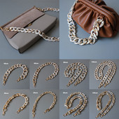 Naujas mados moters krepšio aksesuaras Retro dervos grandinės akrilo dervos grandinės krepšio rankena Vintage pečių grandinės krepšio dirželio krepšio dekoravimas