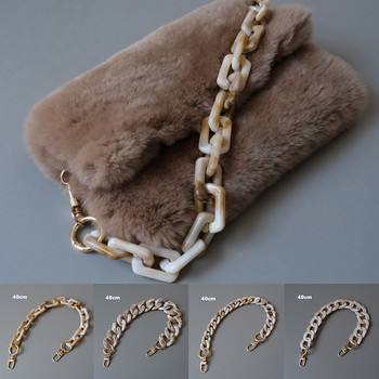 Νέο αξεσουάρ μόδας γυναικεία τσάντα Ρετρό ρητίνη Αλυσίδα ακρυλική ρητίνη Chain τσάντα λαβή Vintage ώμου αλυσίδα τσάντα τσάντα Διακόσμηση τσάντα