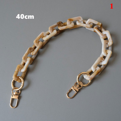 Naujas mados moters krepšio aksesuaras Retro dervos grandinės akrilo dervos grandinės krepšio rankena Vintage pečių grandinės krepšio dirželio krepšio dekoravimas