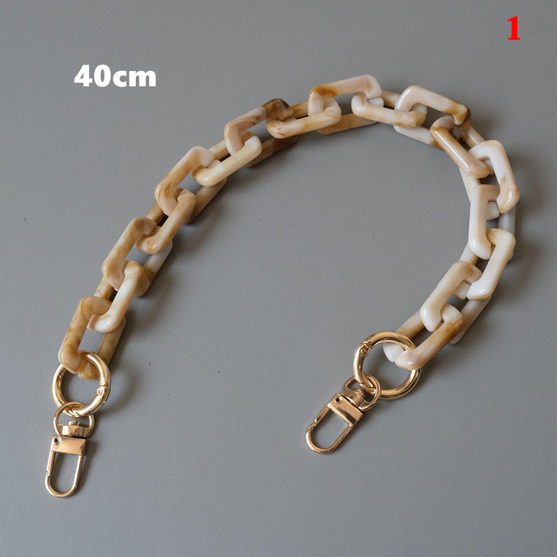 Naujas mados moters krepšio aksesuaras Retro dervos grandinės akrilo dervos grandinės krepšio rankena Vintage pečių grandinės krepšio dirželio krepšio dekoravimas