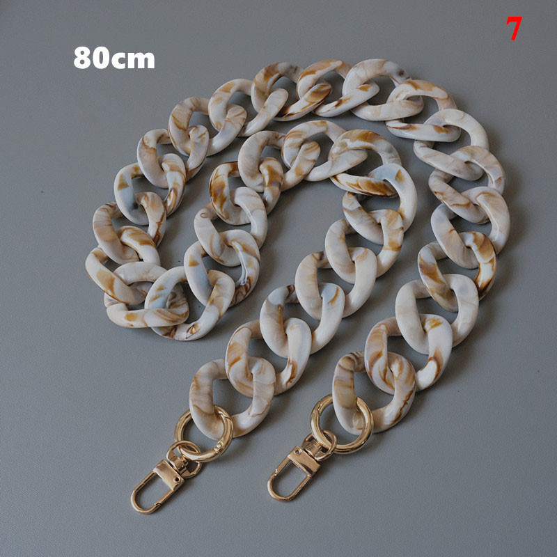 Naujas mados moters krepšio aksesuaras Retro dervos grandinės akrilo dervos grandinės krepšio rankena Vintage pečių grandinės krepšio dirželio krepšio dekoravimas