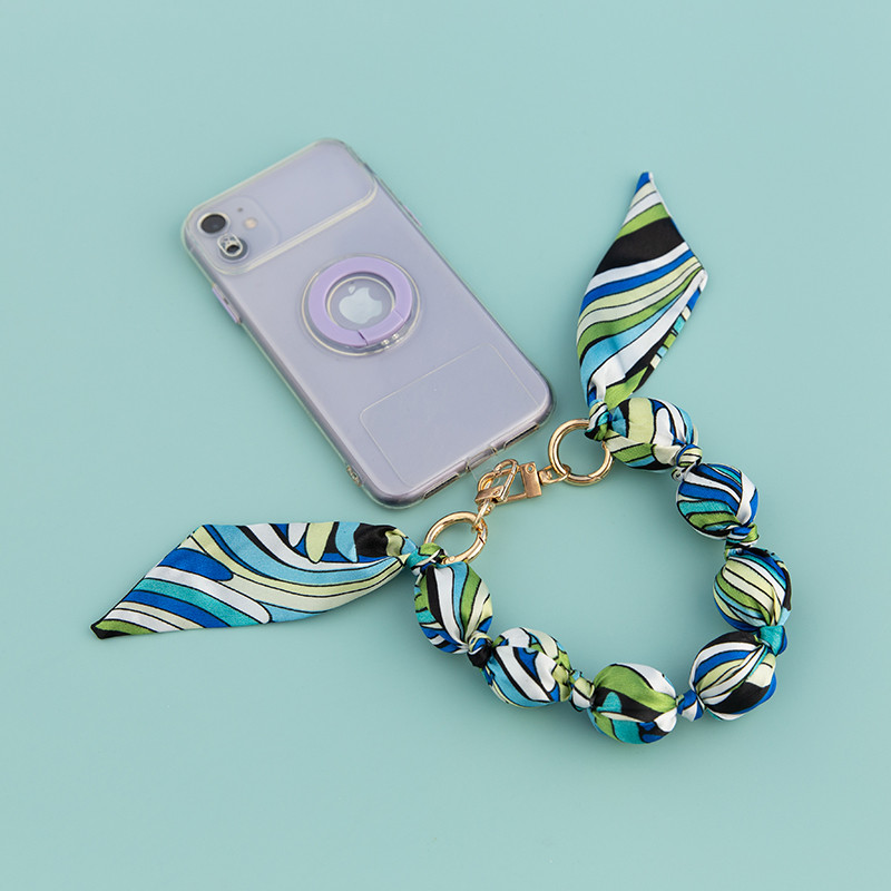 Eredeti Eladó selyem csomagoló akril gyöngy 40cm kézitáska lánc telefontok lánc csomagoló gyöngy stílusos vadonatúj lánc B110