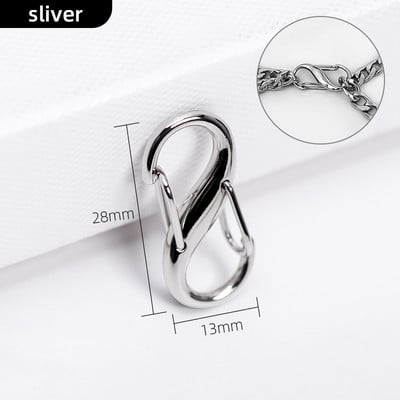 WUTA 4kom Lanac za torbicu Podešivač Kopča S-oblika remena za torbicu Skraćivanje Produžetak Kopča Naramenica Skraćivanje Golden Bag Dodaci