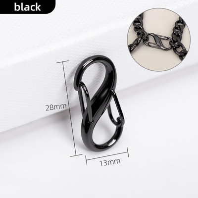 WUTA 4kom Lanac za torbicu Podešivač Kopča S-oblika remena za torbicu Skraćivanje Produžetak Kopča Naramenica Skraćivanje Golden Bag Dodaci