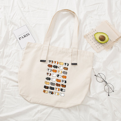 Naiste käekotid Riidest mustast lõuendist kandekott Merisea mustriga ostlemisreisid Naiste ökoloogiline korduvkasutatavad õlakotid