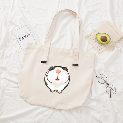 Naiste käekotid Riidest mustast lõuendist kandekott Merisea mustriga ostlemisreisid Naiste ökoloogiline korduvkasutatavad õlakotid