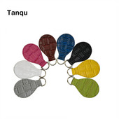 TANQU 1 pár 2 db szövés mintás patchwork dombornyomott PU leejtő rögzítés Obag fogantyús pánt lánchoz OBag Obasket női kézitáska számára