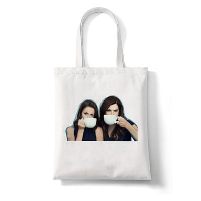 Nákupné tašky, plátená taška, plážové tašky, nákupná taška Gilmore Girls Luke's Potlačená taška pre ženy Harajuku, veľká kabelka cez rameno