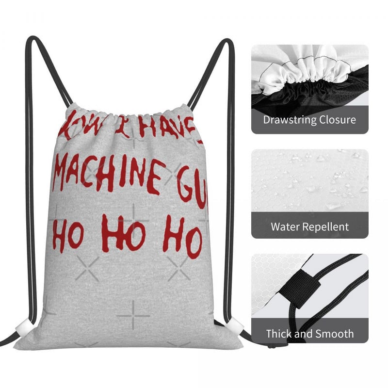 Die Hard Jumper de Crăciun Genți cu șnur Rucsacuri de călătorie Geanta Kawaii ghiozdan Rucsac sport pentru bărbați