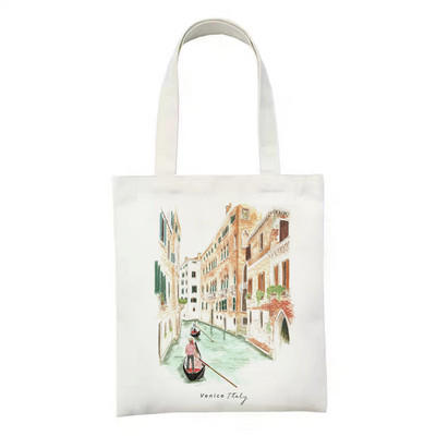 Art Print bevásárlótáska bevásárló kézitáska bolso bolsas de tela újrahasznosítható táska vásárlói táska összehajtható zsinór táska cabas szőtt markolat