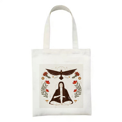 Art Print bevásárlótáska bevásárló kézitáska bolso bolsas de tela újrahasznosítható táska vásárlói táska összehajtható zsinór táska cabas szőtt markolat