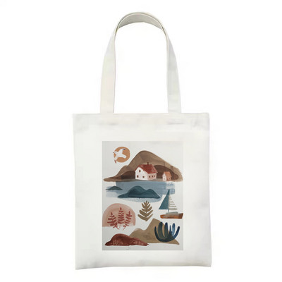 Art Print bevásárlótáska bevásárló kézitáska bolso bolsas de tela újrahasznosítható táska vásárlói táska összehajtható zsinór táska cabas szőtt markolat
