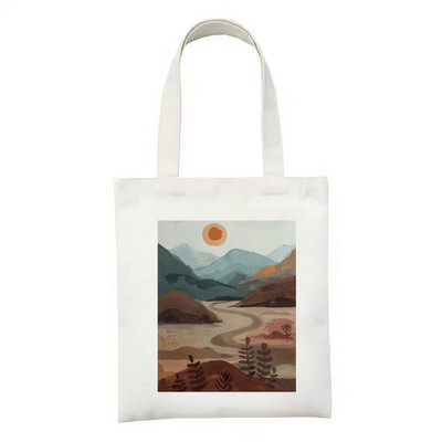 Art Print bevásárlótáska bevásárló kézitáska bolso bolsas de tela újrahasznosítható táska vásárlói táska összehajtható zsinór táska cabas szőtt markolat