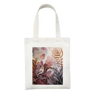 Art Print bevásárlótáska bevásárló kézitáska bolso bolsas de tela újrahasznosítható táska vásárlói táska összehajtható zsinór táska cabas szőtt markolat