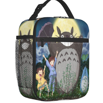 Studio Ghibli Anime Mans kaimiņš Totoro izolēta pusdienu soma atkārtoti lietojama Hayao Miyazaki vēsāka termiskā pusdienu kase, piknika ceļojumi