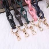 Gyanta erszénylánc fogantyúi táskapánt csere vállpántokhoz pénztárcák kiegészítők készítése kézitáska dekorációhoz