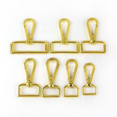 10 db 13-50 mm-es fém horgos csatok táskapánt akasztóhoz, csomagtartó kioldó kapcsok kutyanyakörv forgatható kapcsok barkács varrás kiegészítők