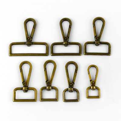 10 db 13-50 mm-es fém horgos csatok táskapánt akasztóhoz, csomagtartó kioldó kapcsok kutyanyakörv forgatható kapcsok barkács varrás kiegészítők