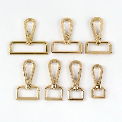 10 db 13-50 mm-es fém horgos csatok táskapánt akasztóhoz, csomagtartó kioldó kapcsok kutyanyakörv forgatható kapcsok barkács varrás kiegészítők